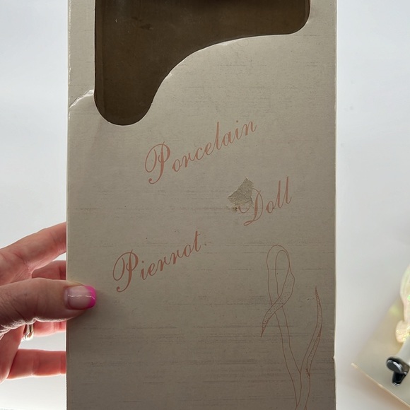 PIERROT Jester Vintage Brand New in Box Porcelain Doll French Mime Clown 15” - Picture 6 of 9